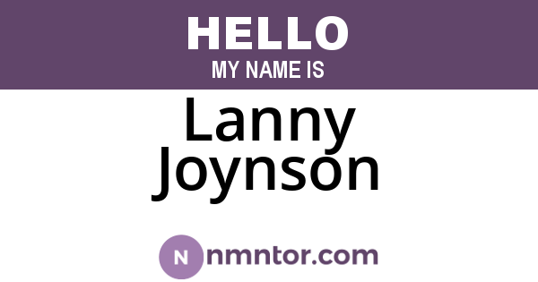 Lanny Joynson