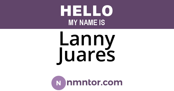 Lanny Juares