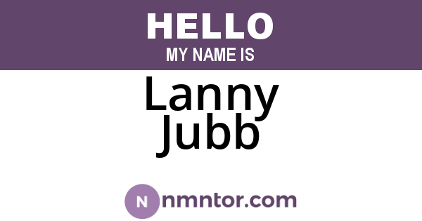 Lanny Jubb