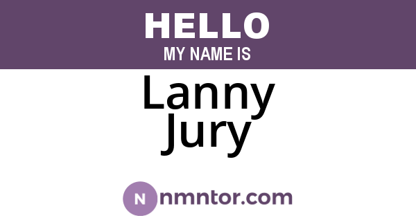 Lanny Jury