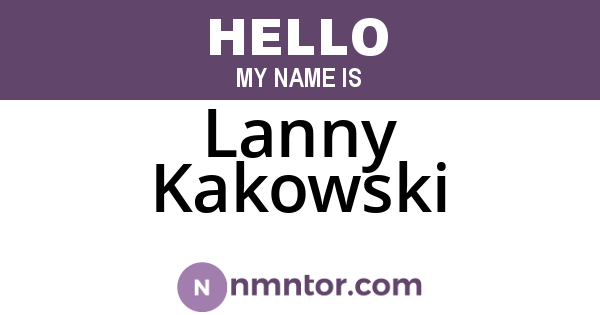 Lanny Kakowski