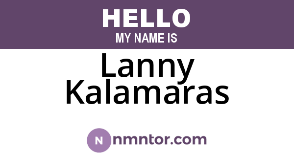 Lanny Kalamaras