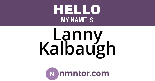 Lanny Kalbaugh