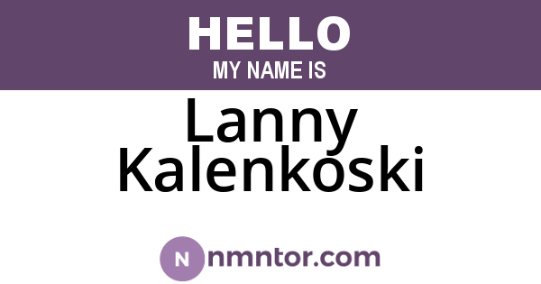 Lanny Kalenkoski