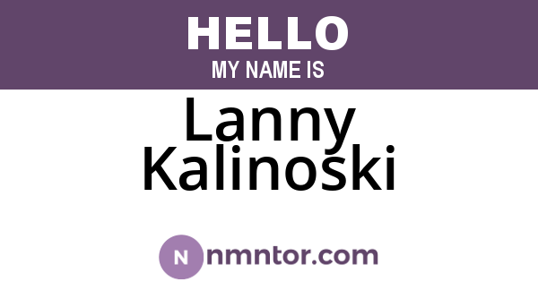 Lanny Kalinoski
