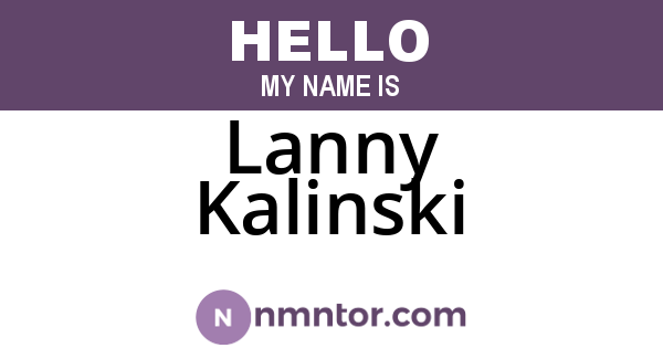 Lanny Kalinski