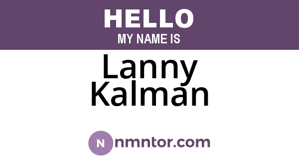 Lanny Kalman