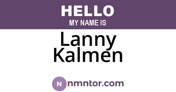 Lanny Kalmen