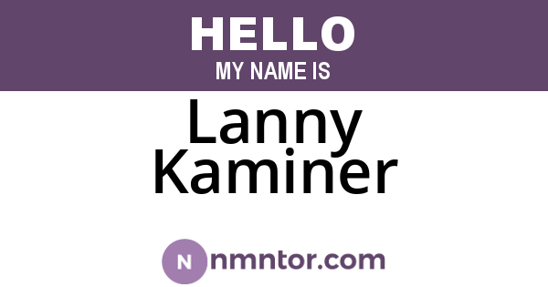 Lanny Kaminer