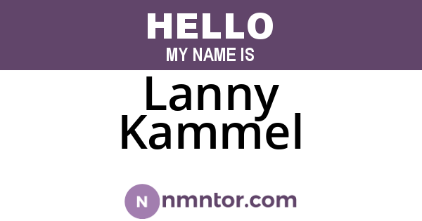 Lanny Kammel