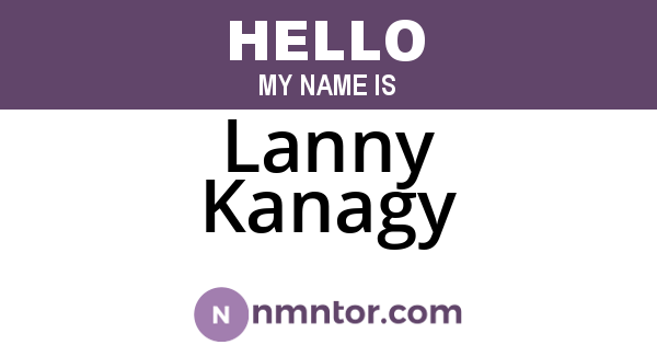 Lanny Kanagy