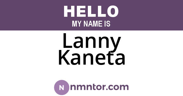 Lanny Kaneta