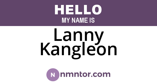 Lanny Kangleon