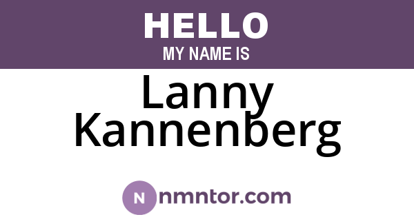 Lanny Kannenberg