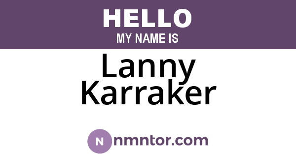 Lanny Karraker