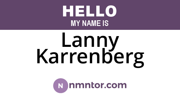 Lanny Karrenberg