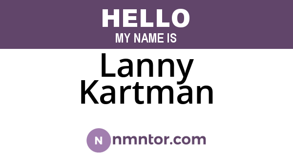 Lanny Kartman