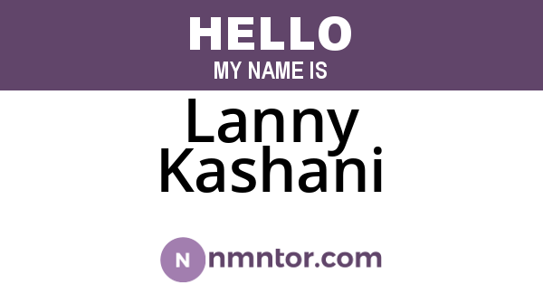 Lanny Kashani
