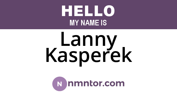 Lanny Kasperek