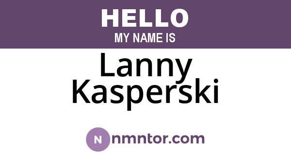 Lanny Kasperski