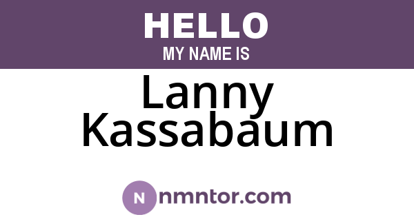 Lanny Kassabaum