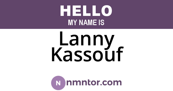 Lanny Kassouf