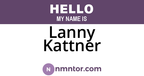 Lanny Kattner
