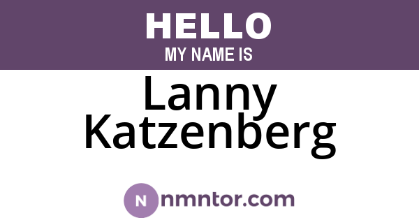 Lanny Katzenberg