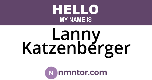 Lanny Katzenberger