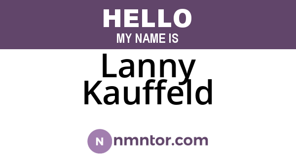 Lanny Kauffeld