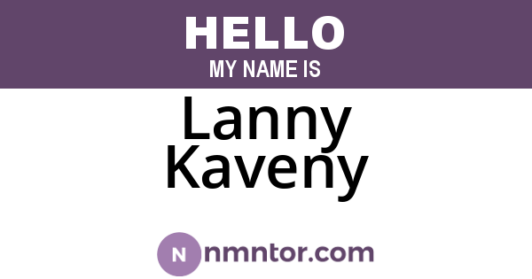 Lanny Kaveny