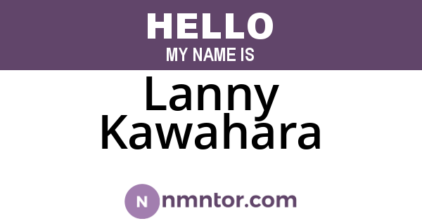 Lanny Kawahara