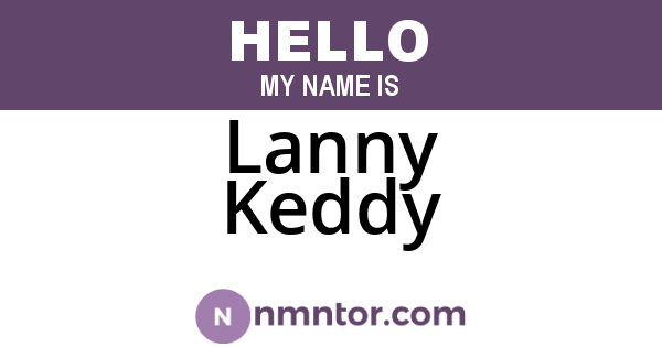 Lanny Keddy