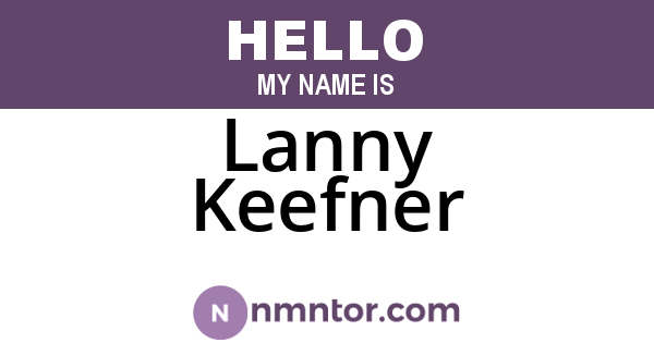 Lanny Keefner