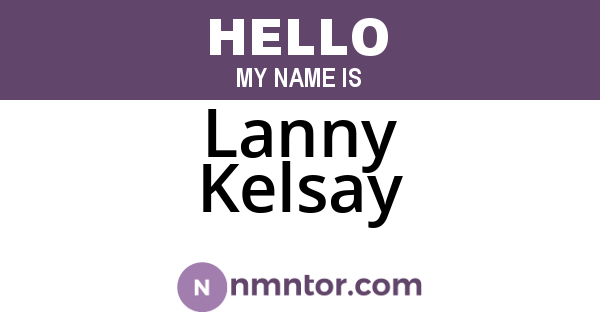 Lanny Kelsay