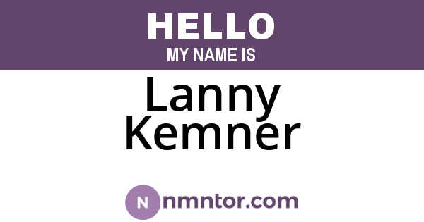 Lanny Kemner