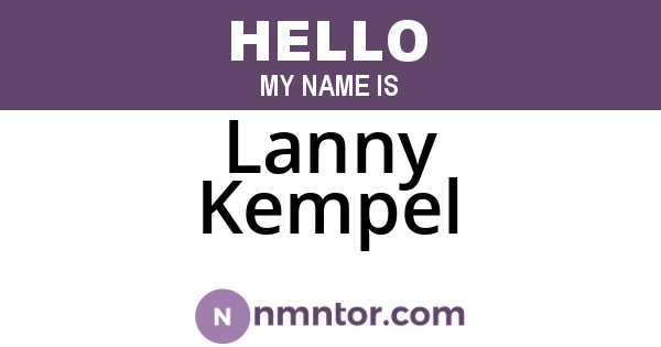 Lanny Kempel