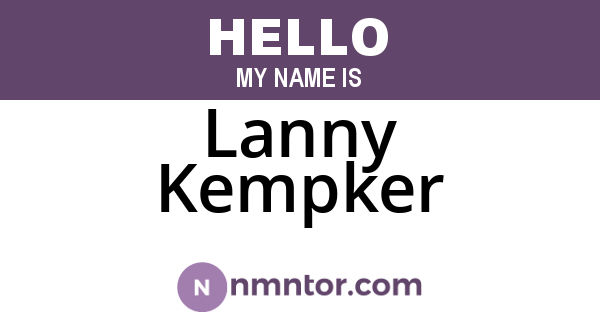 Lanny Kempker