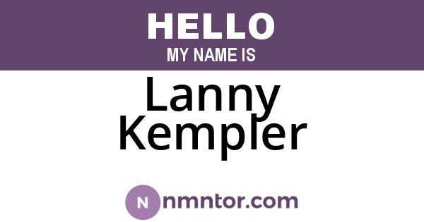 Lanny Kempler