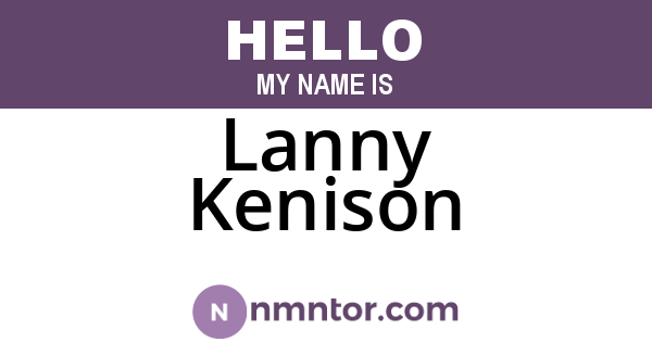 Lanny Kenison