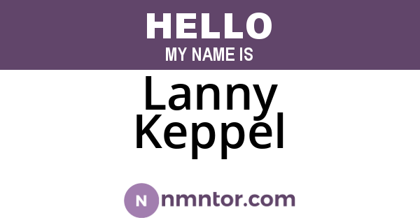 Lanny Keppel