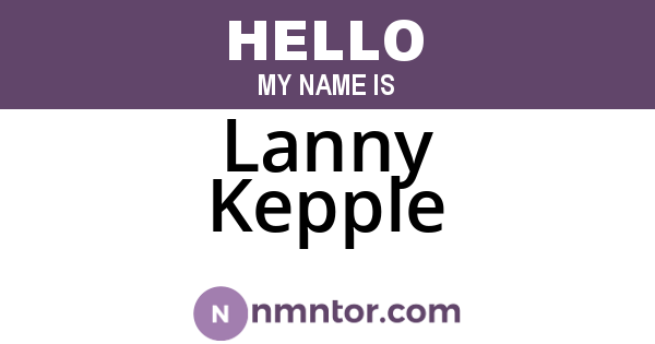 Lanny Kepple