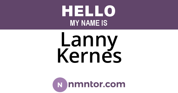 Lanny Kernes