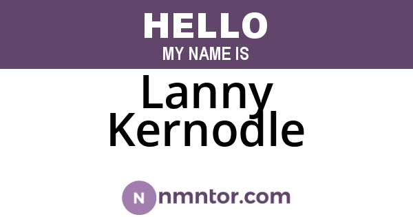 Lanny Kernodle