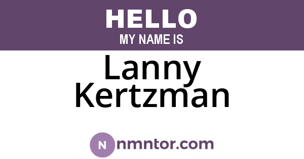 Lanny Kertzman