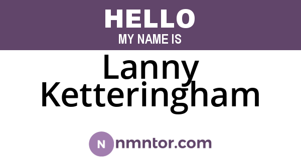 Lanny Ketteringham