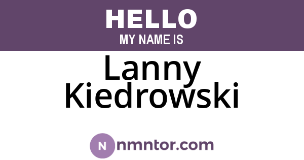 Lanny Kiedrowski