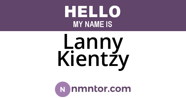 Lanny Kientzy