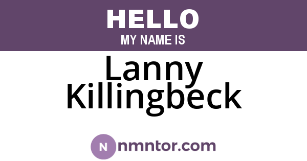 Lanny Killingbeck