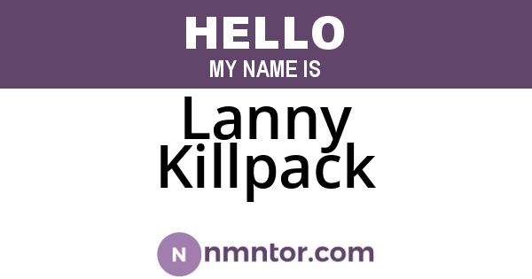 Lanny Killpack